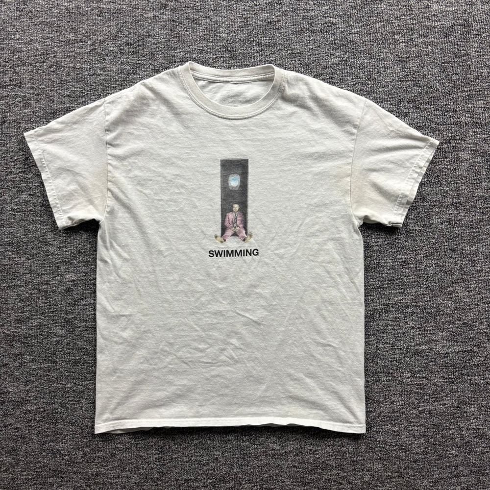 2018 Mac Miller Swimming Album Graphic White T-Shirt Size Medium